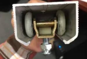 A close up of the bottom part of a camera